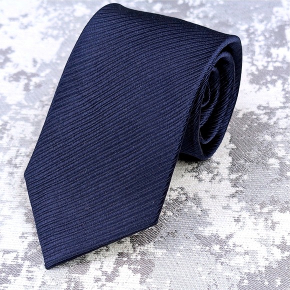 SCOTTY Z Other - Scotty Z Palm Beach Mens Navy Blue Silk Hand Made Striped Necktie